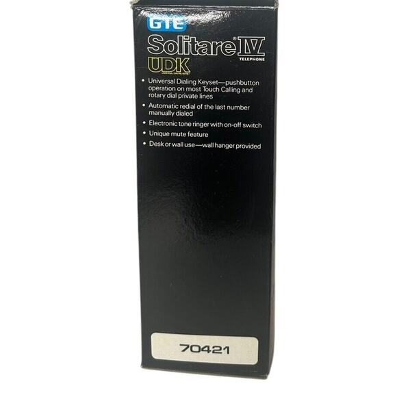 GTE Solitare IV Push Button Telephone Wood Grain Landline Vintage Retro in Box - Picture 4 of 15